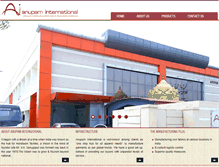 Tablet Screenshot of anupaminternational.com